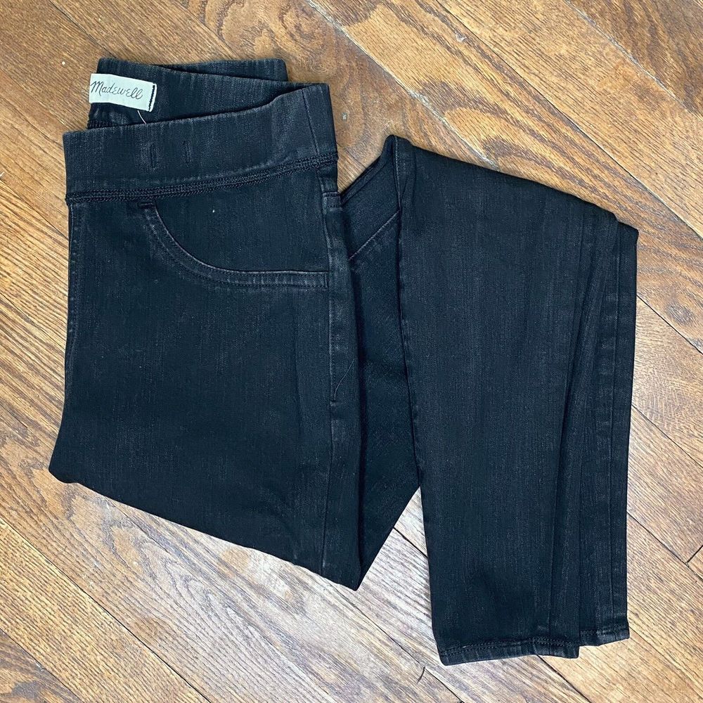Madewell The Anywhere Jean Pull-on Black Stretchy Skinny Jegging Jeans Size 27